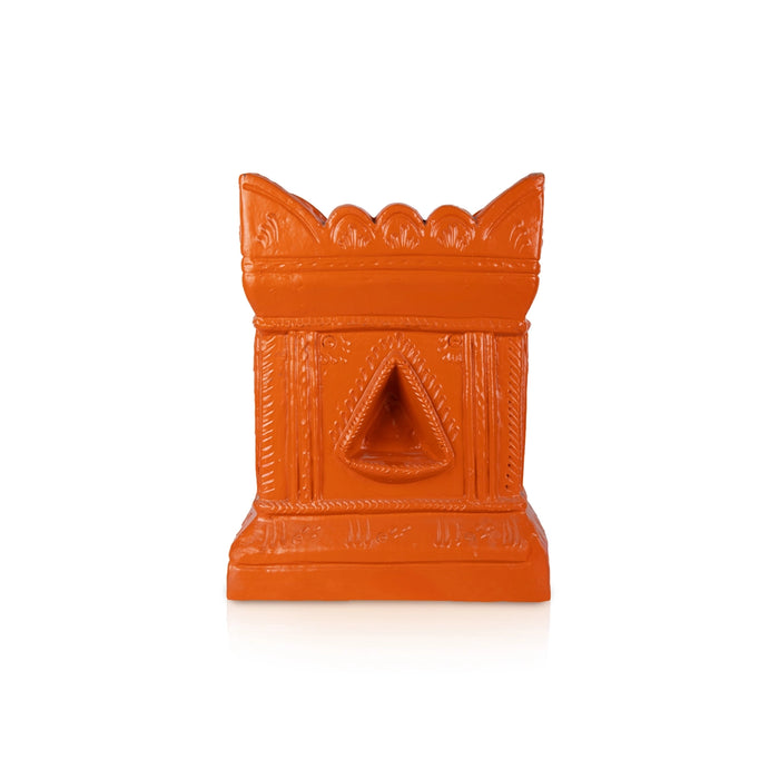 Thulasi Vrindavan - 15 x 13 Inches | Clay Tulsi Maadam/ Holu Basil Plant For Home