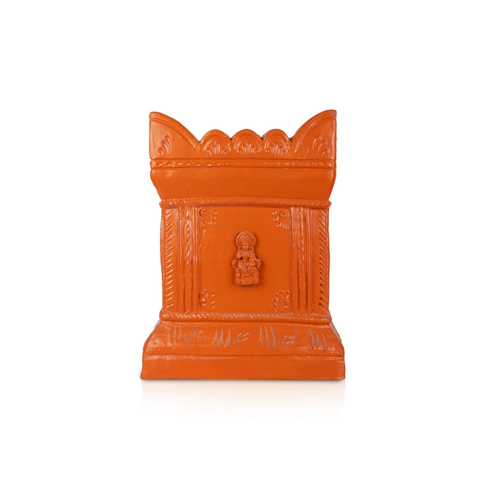Thulasi Vrindavan - 15 x 13 Inches | Clay Tulsi Maadam/ Holu Basil Plant For Home