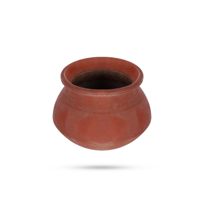 Clay Pot - 6.5 x 7.5 Inches | Man paanai/ Mud Pot For All Religious Rituals