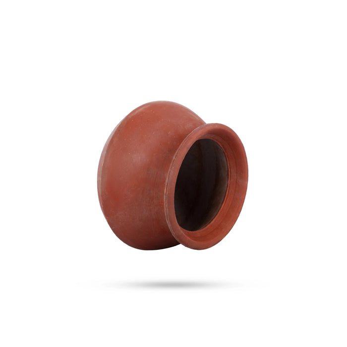 Clay Pot - 6.5 x 7.5 Inches | Man paanai/ Mud Pot For All Religious Rituals