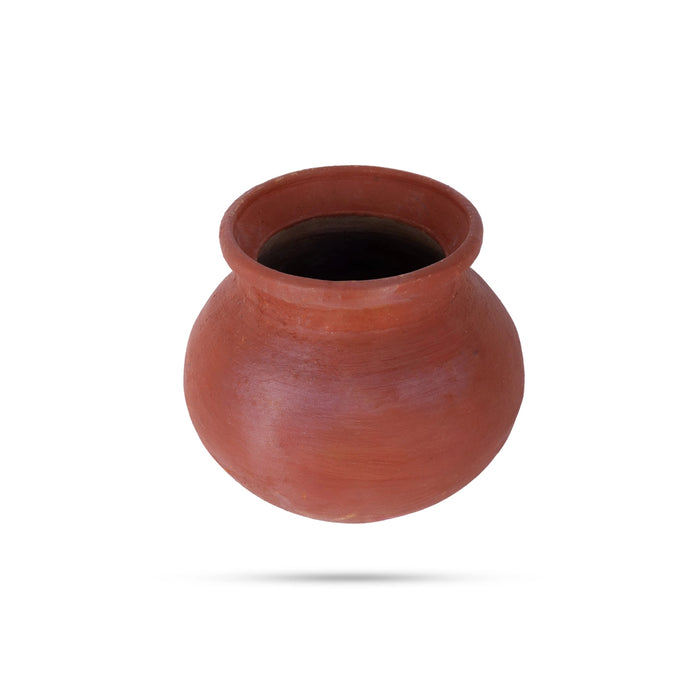 Pongal Pot - 6.5 x 6.5 Inches | Clay Cooking Pot/ Man paanai/ Pongal Handi for Home