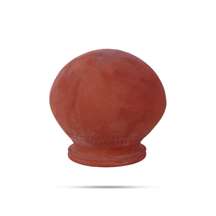 Pongal Pot - 8.5 x 8.5 Inches | Clay Pot/ Mud Pot/ Cooking Vessel/ Pongal Paanai for Home