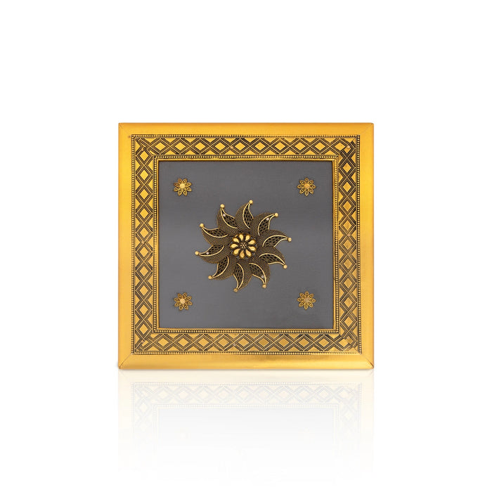 Dry Fruit Box - 8 x 8 Inches | Decorative Storage Box/ Wooden Dry Fruit Container/ Dry Fruits Gift Box for Home