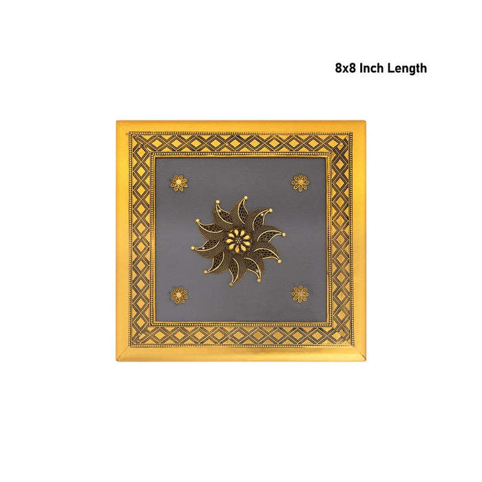 Dry Fruit Box - 8 x 8 Inches | Decorative Storage Box/ Wooden Dry Fruit Container/ Dry Fruits Gift Box for Home