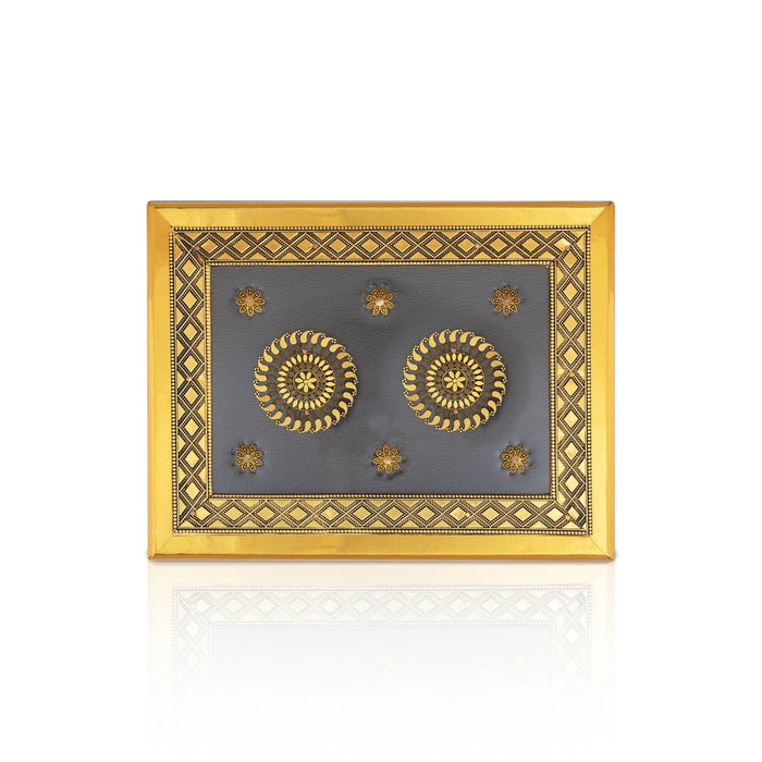 Dry Fruit Box - 9 x 7 Inches | Decorative Storage Box/ Wooden Dry Fruit Container/ Dry Fruits Gift Box for Home