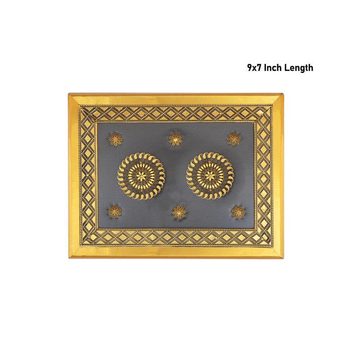 Dry Fruit Box - 9 x 7 Inches | Decorative Storage Box/ Wooden Dry Fruit Container/ Dry Fruits Gift Box for Home