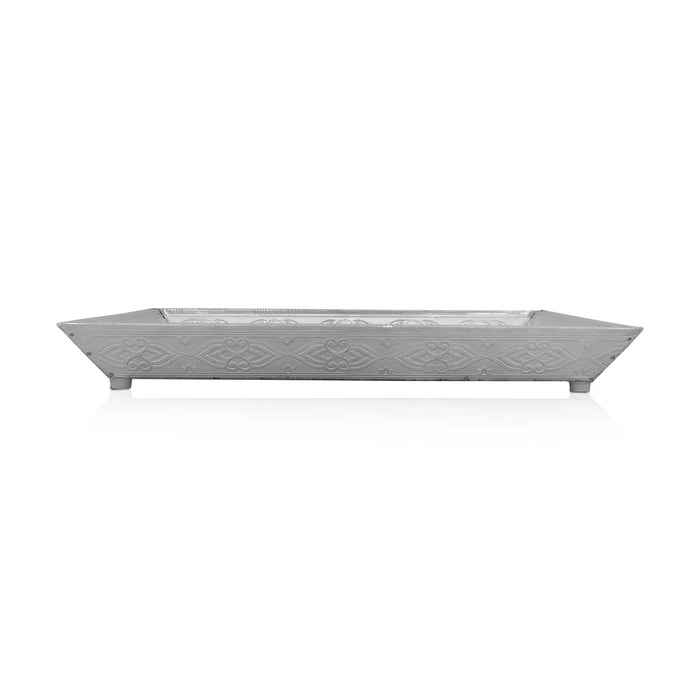 Serving Tray | Silver Polish Tray/ Pooja Tray for Home