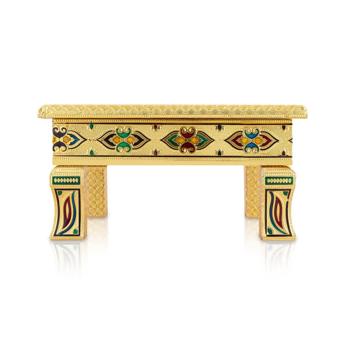 Pooja Mandir Set-26 Inches | Suvarna Makhar Design Paper Mandir/Eco Friendly Puja Mandapam for Ganpati Decoration