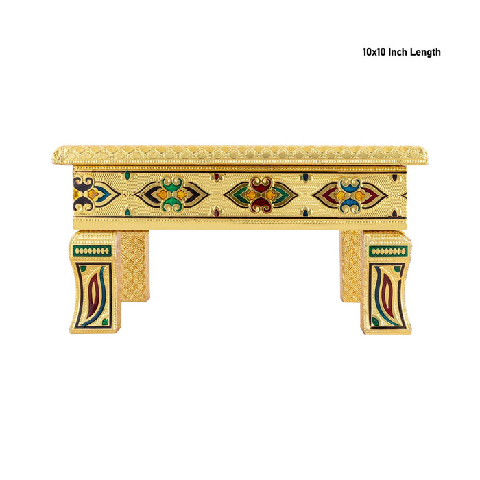 Pooja Mandir Set-26 Inches | Suvarna Makhar Design Paper Mandir/Eco Friendly Puja Mandapam for Ganpati Decoration