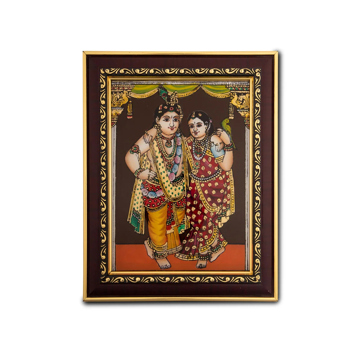 Giri USA - Radha Krishna Photo Frame | Tanjore Glass Painting | Photo Frame