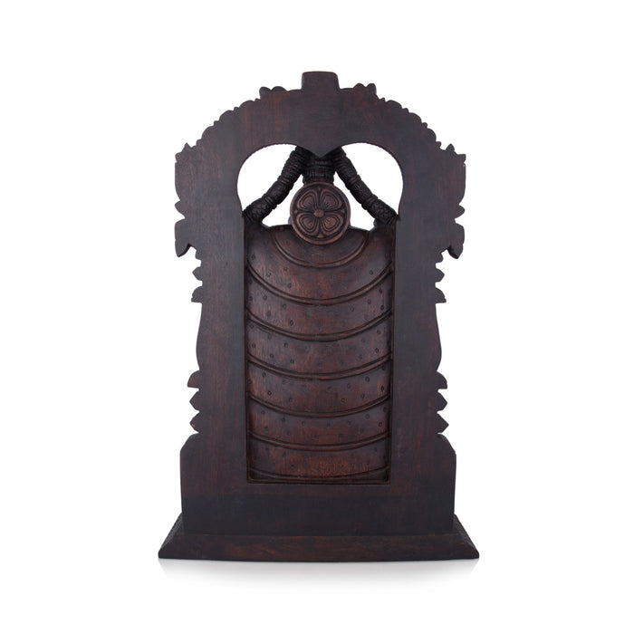 Balaji Murti - 26 x 18 Inches | Wooden Statue/ Venkateswara Idol for Pooja
