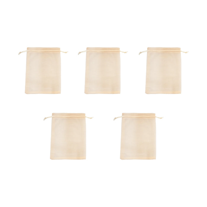 Thamboolam Bag Set - 9.5 x 6.75 Inches | 5 Pcs/ Return Gift Bag / Potli Bag/ Tambula Bag for Wedding