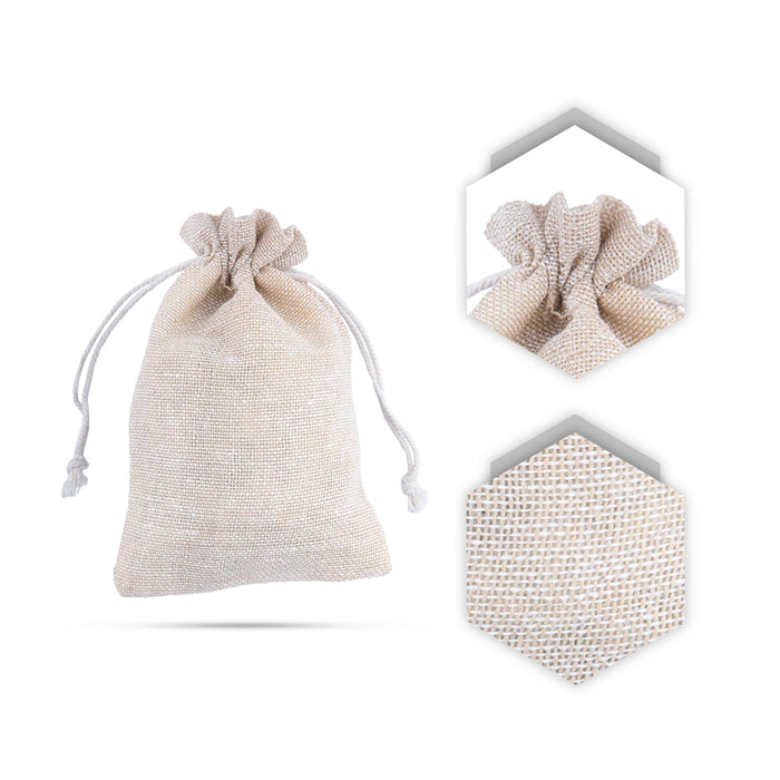 Thamboolam Bag Set - 4 x 6 Inches | 10 Pcs/ Cotton Jute Design Tambula Bag/ Potli Bag for Wedding