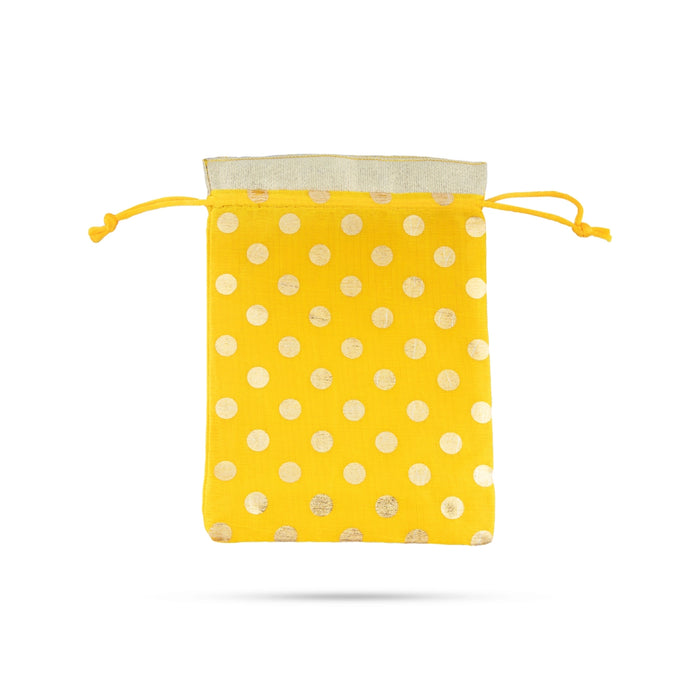 Thamboolam Gift Bag Set - 7 x 5 Inches | 5 Pcs/ Reusable Gift Bag / Tambulam Carry Bag for Weddings