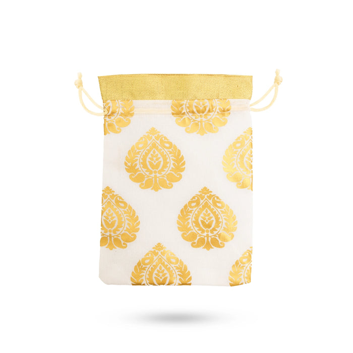 Thamboolam Bag - 7 x 5 Inches | Return Gift Pouch / Tambulam Bag for Religious Ceremonies