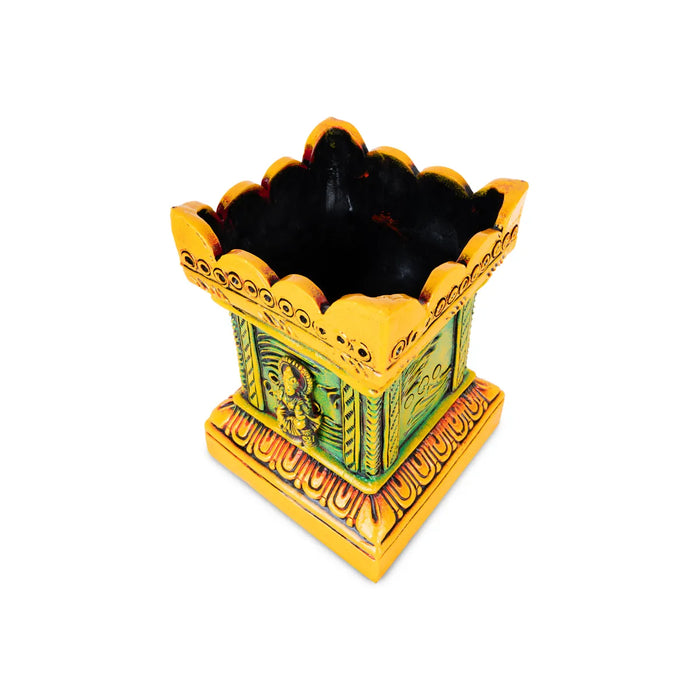 Thulasi Maadam - 6 Inches | Tulasi Vrindavan/ Terracotta Clay Tulasi Maadam for Home