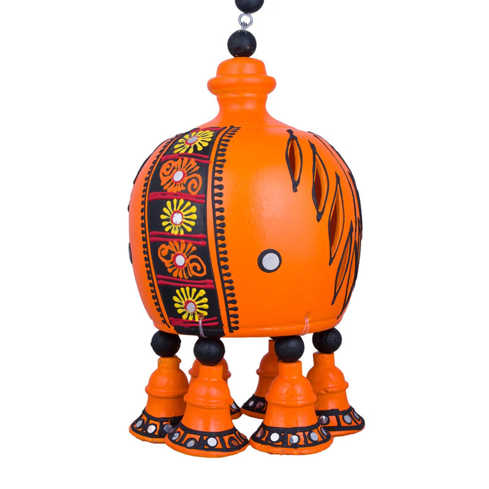 Hanging Dhoom - 20 x 4 Inches | Terracotta Clay Hanging Diya for Home Decor