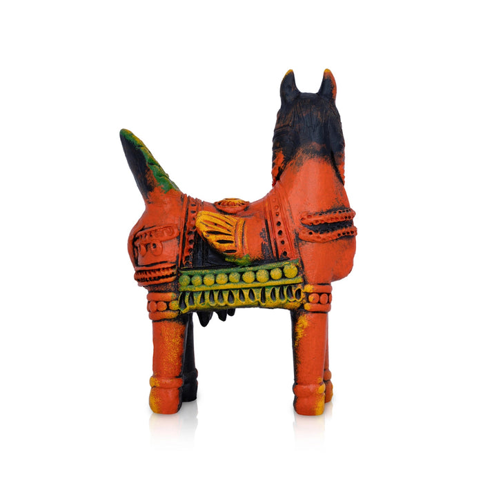 Kamadhenu Idol Terracotta Clay Golu Bommai - 8 x 5 Inches | Giri Golu Doll/ Navaratri Golu Bomma/ Bommai/ Gombe