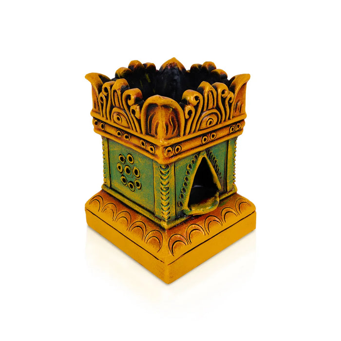 Tulasi Maadam Terracotta Golu Bommai - 9 x 7 Inches | Giri Golu Doll/ Navaratri Gombe/ Navratri Decor