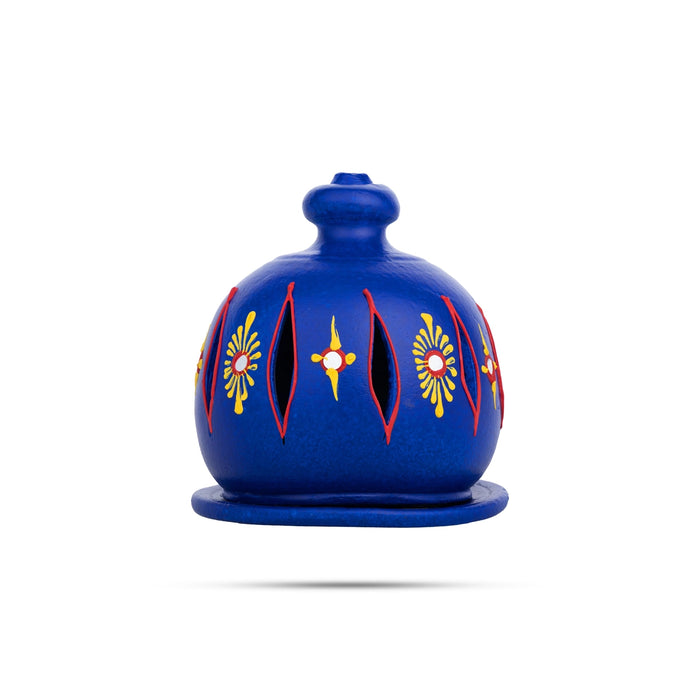 Plate Dhoom Agal - 5.5 Inches | Decorative Terracotta Clay Dhoom / Plate Dome For Pooja Decor