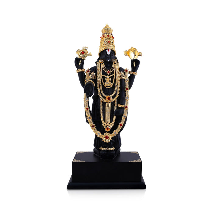 Balaji Murti - 8.5 x 3.5 Inches | Resin Idol/ Tirupati Balaji Statue for Home & Pooja Decor