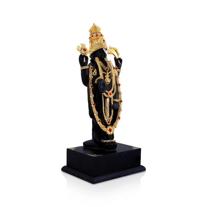 Balaji Murti - 8.5 x 3.5 Inches | Resin Idol/ Tirupati Balaji Statue for Home & Pooja Decor