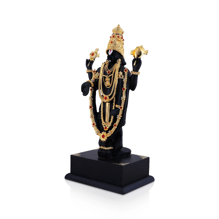Balaji Murti - 8.5 x 3.5 Inches | Resin Idol/ Tirupati Balaji Statue for Home & Pooja Decor