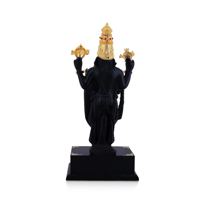 Balaji Murti - 8.5 x 3.5 Inches | Resin Idol/ Tirupati Balaji Statue for Home & Pooja Decor