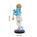 Krishna Standing On Base Murti - 16.5 x 5.5 Inches | Fiber Colour Idol/ Lord krishna Statue For Pooja Space - Resin / Fiber / Marble Dust Murties | Giri USA