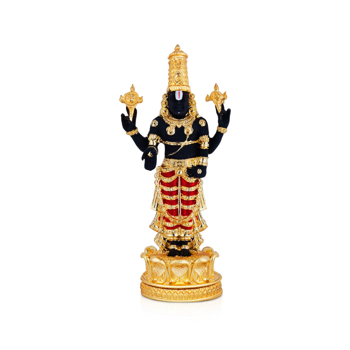 Balaji Standing On Base Murti - 8 x 3.5 Inches | Resin Idol/ Lord Venkateshwara Statue For Pooja Room