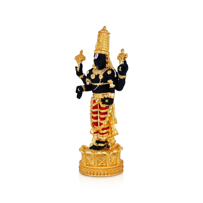 Balaji Standing On Base Murti - 8 x 3.5 Inches | Resin Idol/ Lord Venkateshwara Statue For Pooja Room
