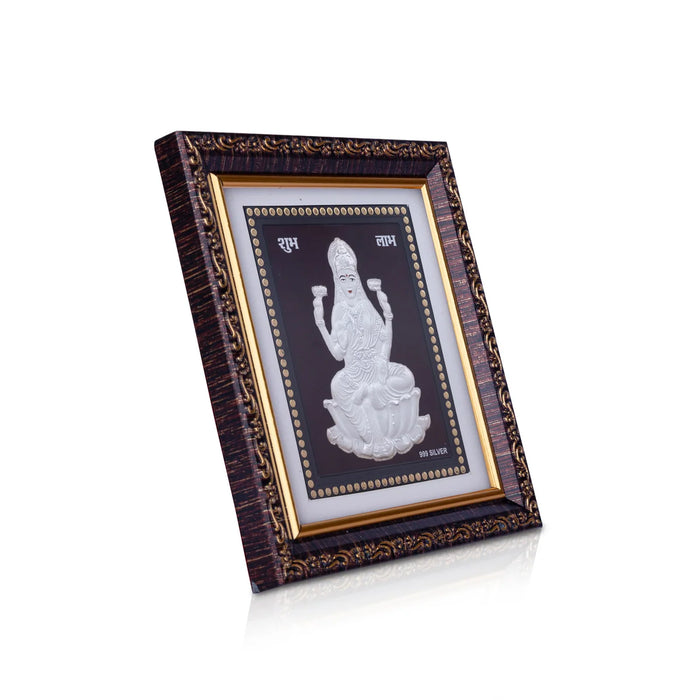 Deity Photo Frame - 5 x 5.5 Inches | Silver Picture Frame for Car Decor