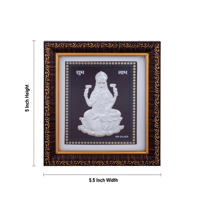 Deity Photo Frame - 5 x 5.5 Inches | Silver Picture Frame for Car Decor