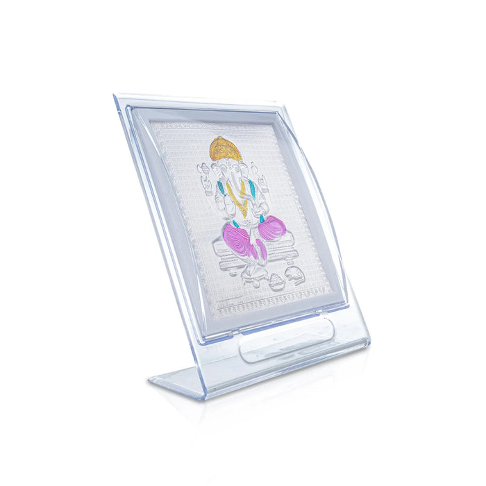 Deity Photo Frame - 7 x 5 Inches | Silver Picture Frame for Car Decor