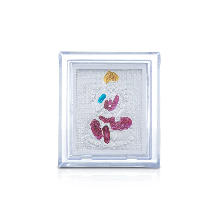 Deity Photo Frame - 3 x 2.5 Inches | Silver Picture Frame for Car Decor