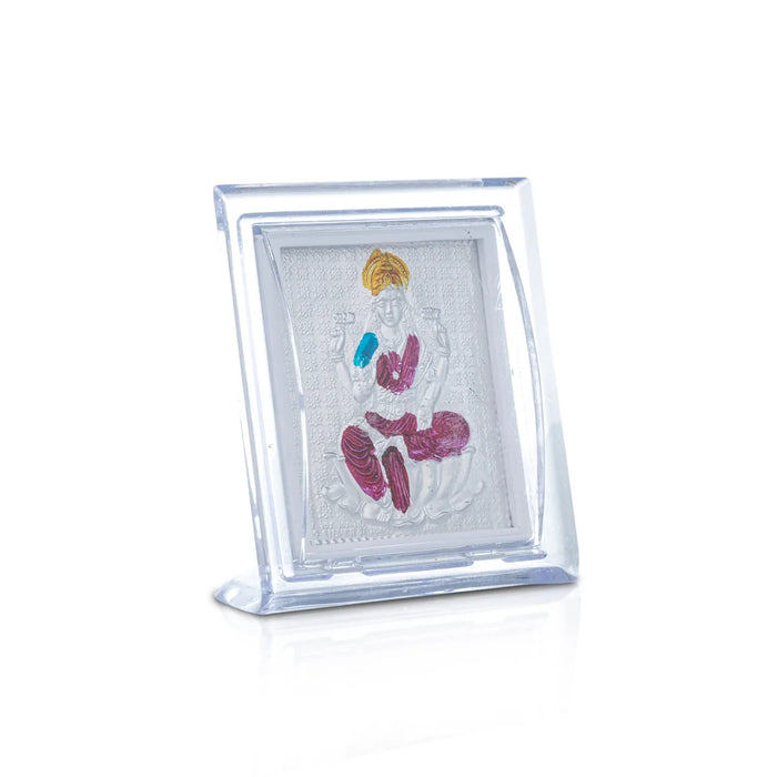 Deity Photo Frame - 3 x 2.5 Inches | Silver Picture Frame for Car Decor