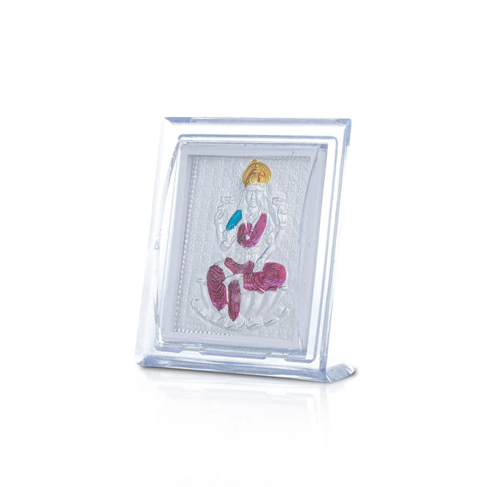 Deity Photo Frame - 3 x 2.5 Inches | Silver Picture Frame for Car Decor