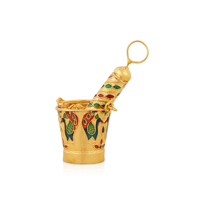 Holi Pichkari Pair - 1.25 x 1 Inches | Balti Pichkari/ Laddu Gopal Pichkari for Holi Festival/ Assorted Colour