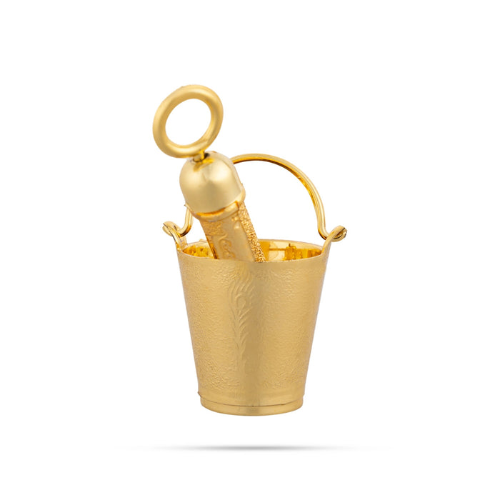 Holi Bucket And Pichkari Pair- 1 X 1 Inch | Balti Pichkari/Laddu Gopal Holi Pichkari For Festival Play & Gifting