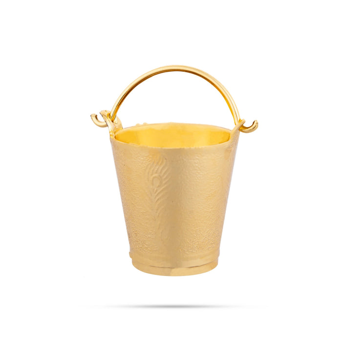 Holi Bucket And Pichkari Pair- 1 X 1 Inch | Balti Pichkari/Laddu Gopal Holi Pichkari For Festival Play & Gifting