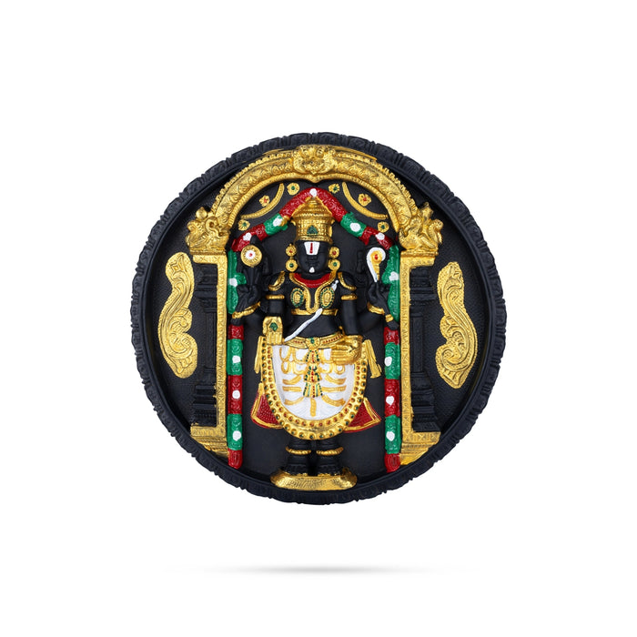 Balaji Murti Design Wall Hanging - 14.5 Inches | Wall Decor/ Plastic Perumal Design Wall Hanger for Living Room