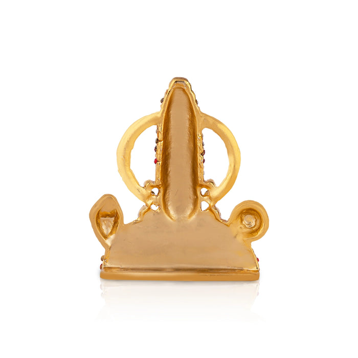 Balaji Murti - 2.5 x 2 Inches | Black Stone Statue/ Venkateswara Swamy Idol for Car