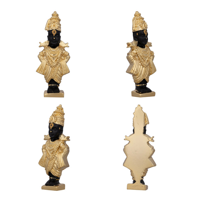 Panduranga Rukmini Pair - 3 x 1 Inches | Ceramic Sculpture/ Standing Rukmini Panduranga Murti for Pooja