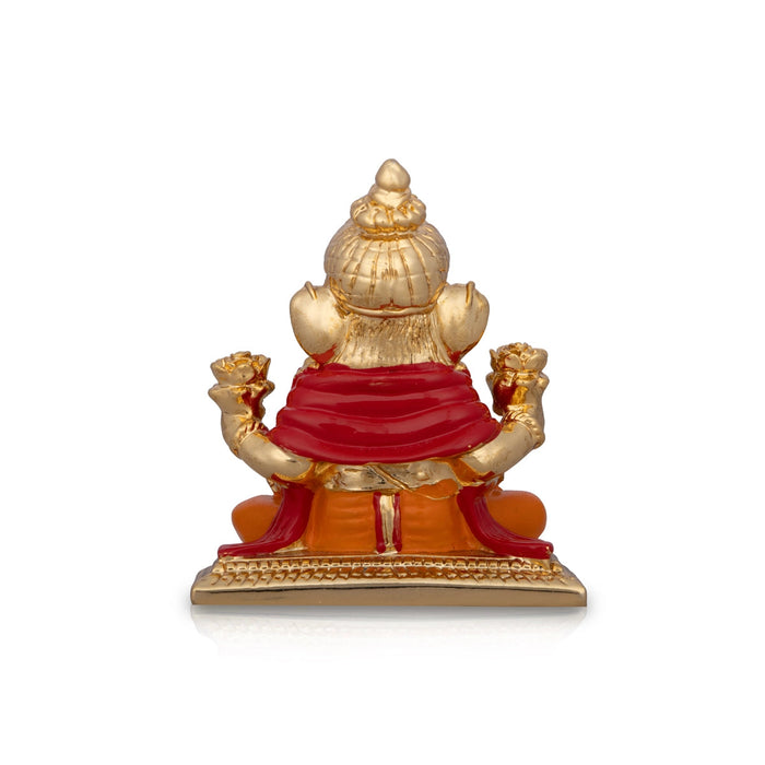 Ganesh Murti - 3 x 2.5 Inches | Ceramic Sculpture/ Ganpati Murti/ Vinayaka Statue for Pooja