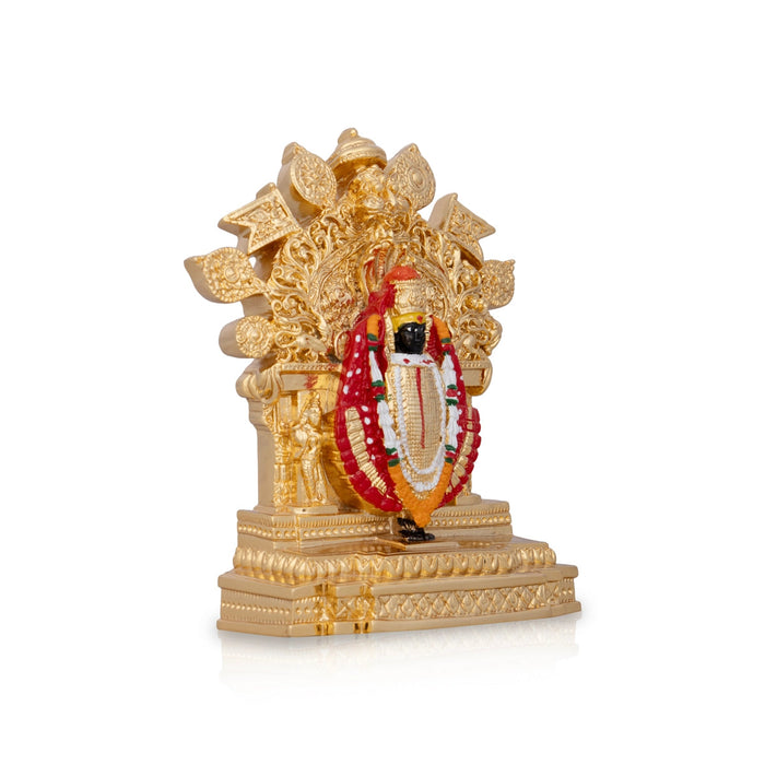 Kolhapur Mahalaxmi Murti - 4.5 x 3.5 Inches | Ceramic Sculpture/ Mahalakshmi Murti for Pooja