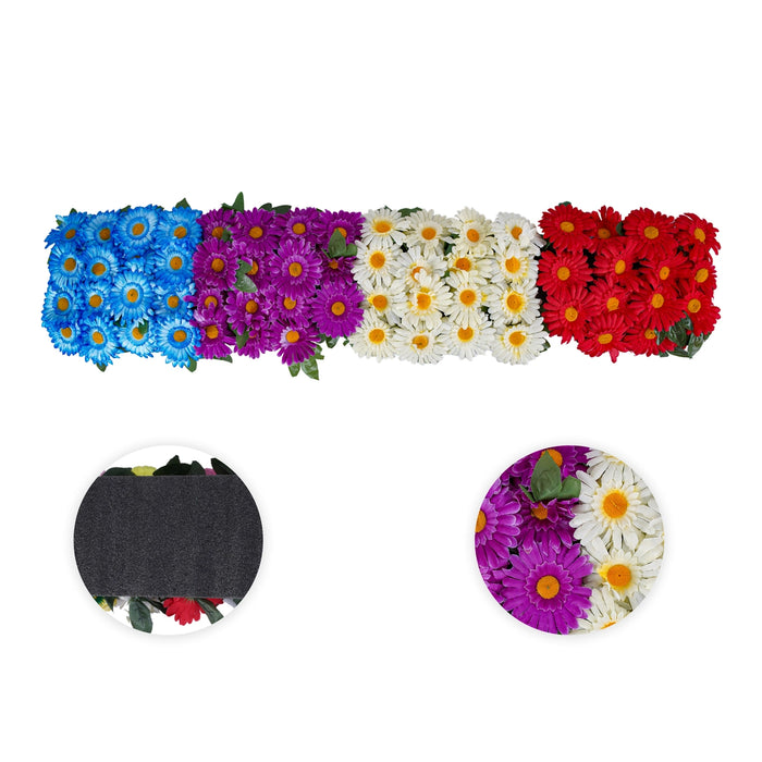 Artificial Flower Wall Panel - 55 x 12 Inches | Sunflower Design Door Hanging/ Artificial Flower Panel for Home