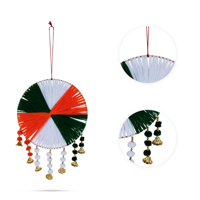 Wall Hanging Decor - 14 X 10 Inches | Home Wall Decoration/ Tricolor Wall Hanger For Republic Day & National Day