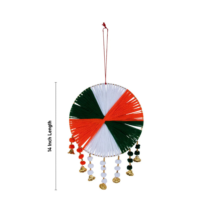 Wall Hanging Decor - 14 X 10 Inches | Home Wall Decoration/ Tricolor Wall Hanger For Republic Day & National Day