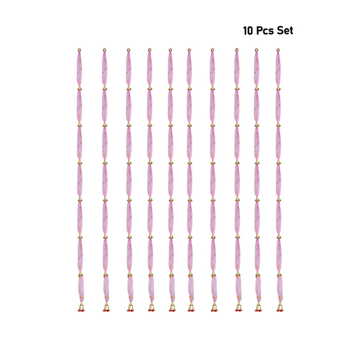 Side Toran - 69 Inches | Net Thoranam/ 10 Pcs Set/ Door Hanging Toran for Home Entrance Decor