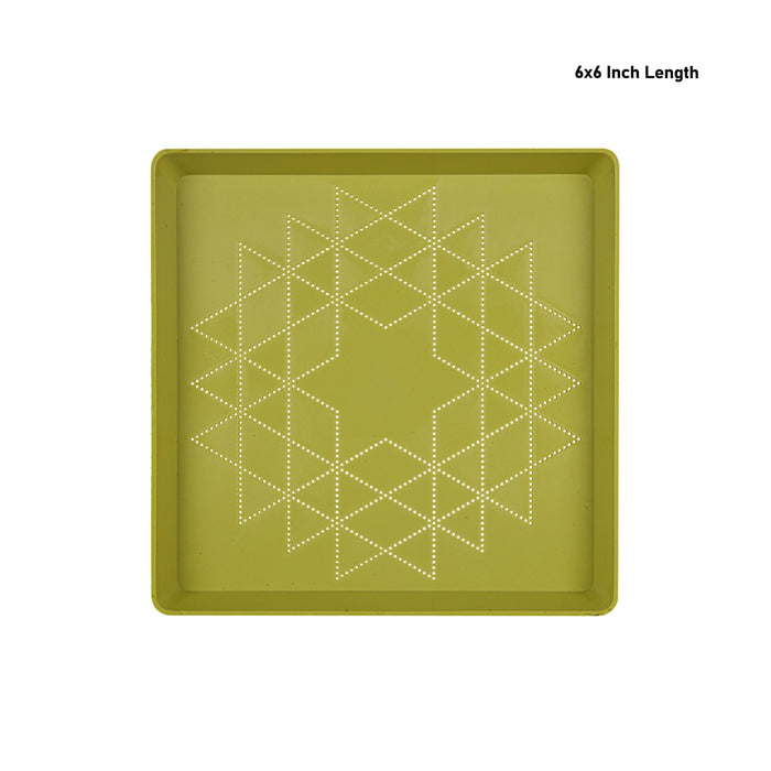 Rangoli Stencil - 6 x 6 | Kolam Achu / Dotted Design Stencil/ Muggu Jali for Floor Decor